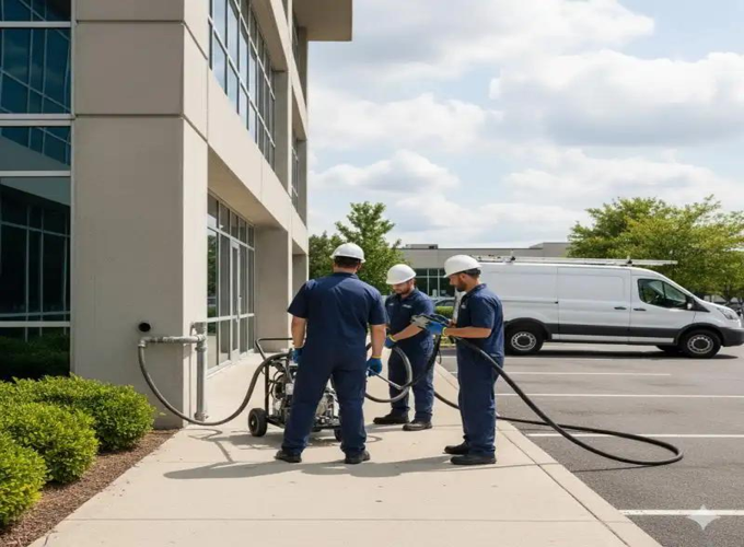 Commercial drain cleaning service for businesses and office buildings in Spokane WA