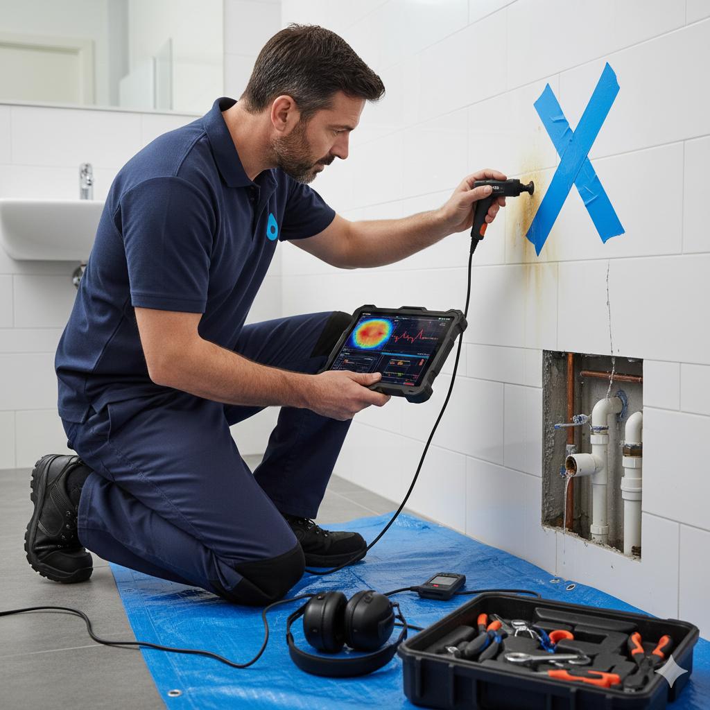 Advanced leak detection service locating hidden plumbing leaks in Spokane WA