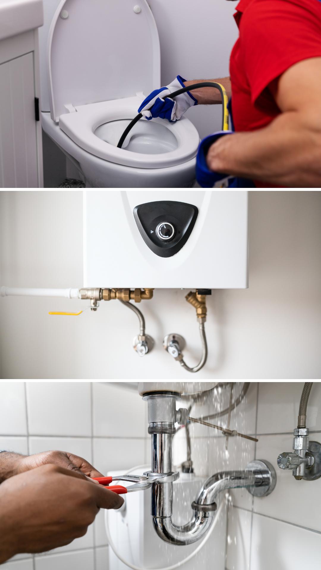 Common plumbing leak repair services including pipe, toilet, water heater, and faucet leaks in Spokane WA
