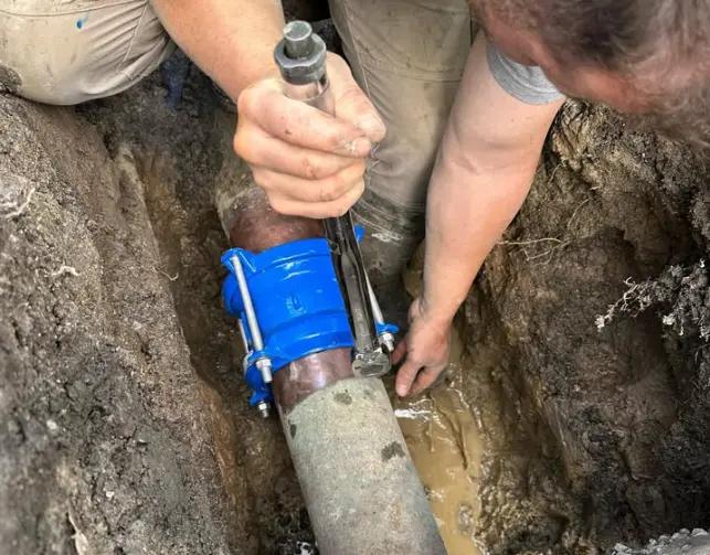 Water line leak repair service for underground plumbing in Spokane WA