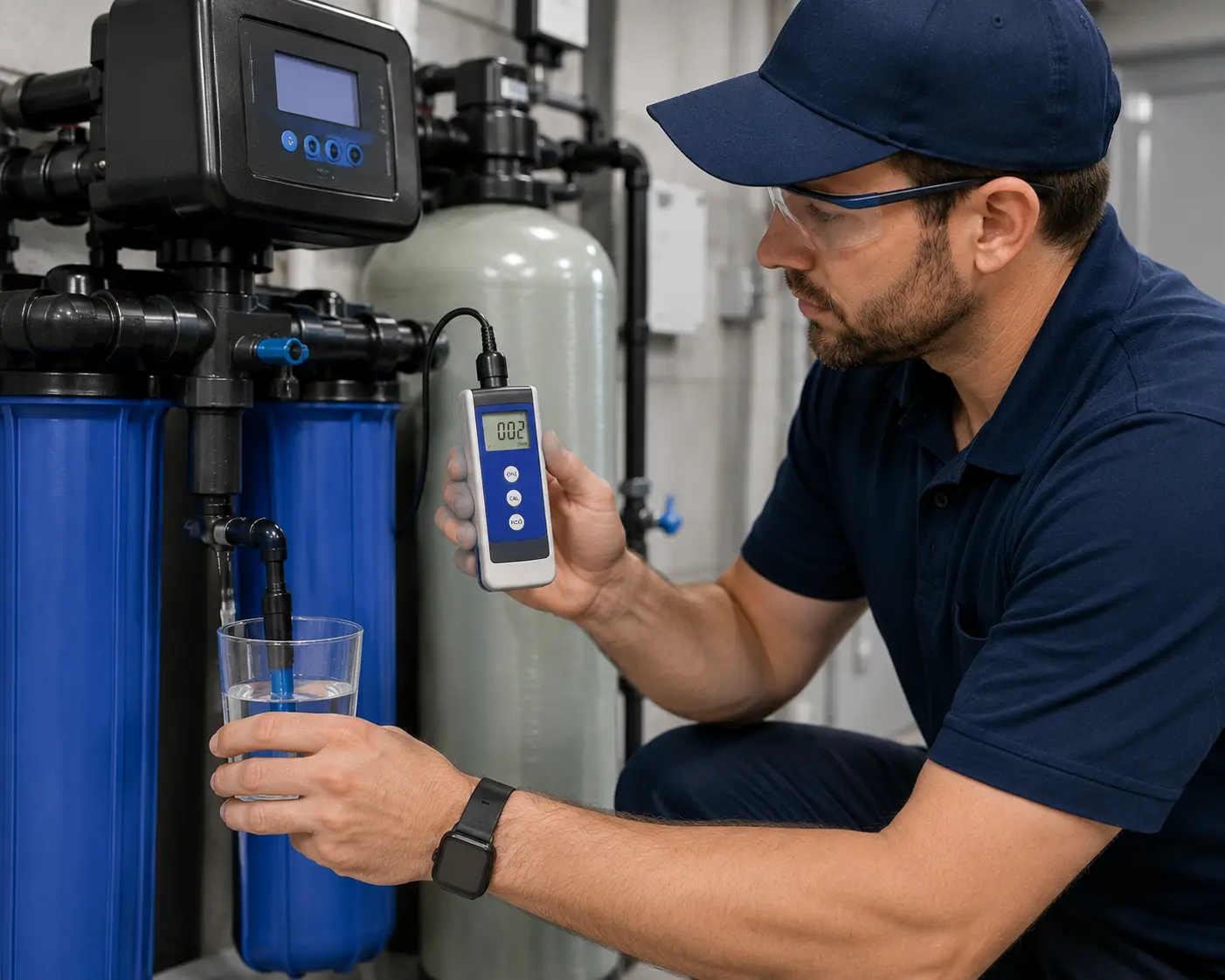 Water treatment system performance check service in Spokane, WA